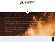 Tablet Screenshot of barolskyadvisors.com